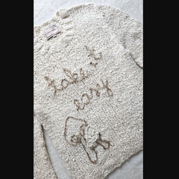 LINGUA FRANCA "take it easy" goop travel fave bouclé-cotton knit sweater $495 m - Picture 4 of 13